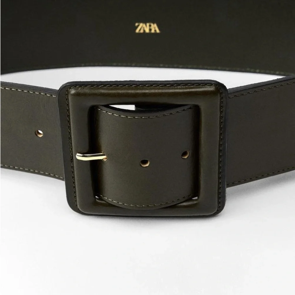 ZARA Leather Buckle Belt